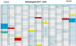 Skóladagatal 2017-2018